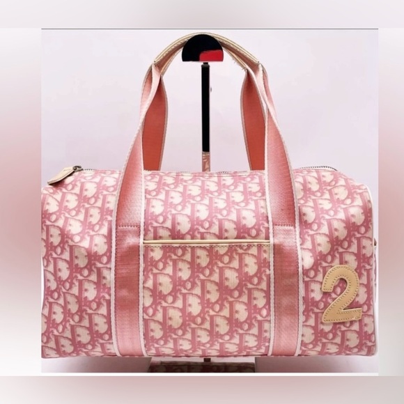 Christian Dior Boston Trotter Handbag Pink NO2 Y2K Vintage - Picture 1 of 17